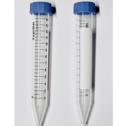 15mL 尖底离心管. 配橙色/蓝色实心盖. 灭菌.RCF17000xg