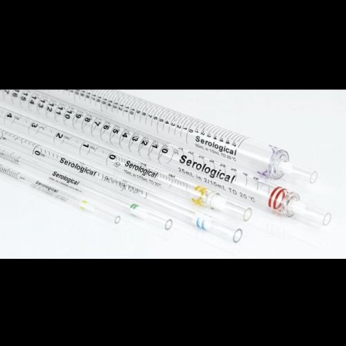10mL 血清移液管. 单支纸塑包装. 灭菌. 橘色环
